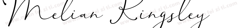 Melian Kingsley字体转换